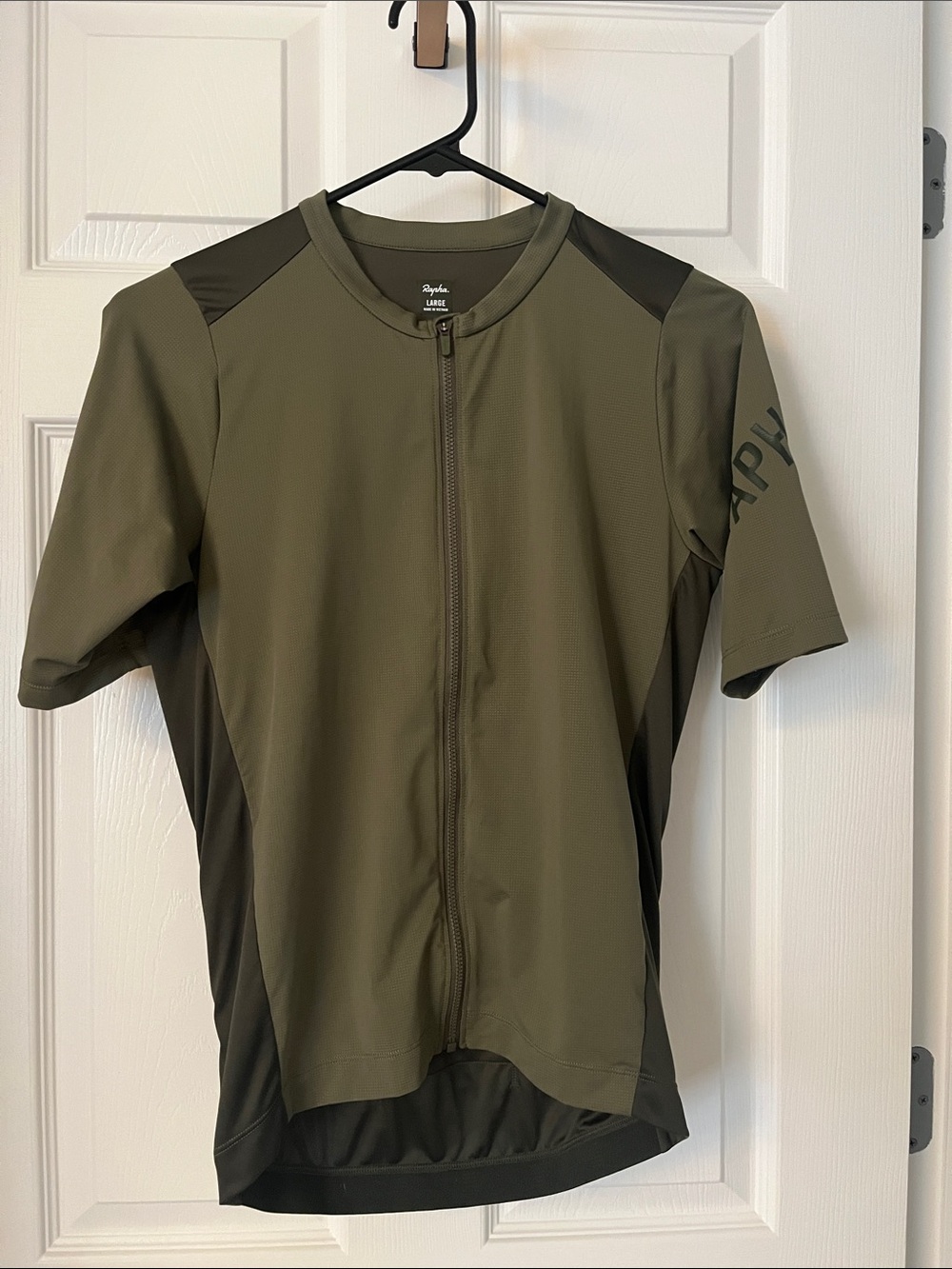 Rapha Men’s Olive Green Short Sleeve Bike Shirt